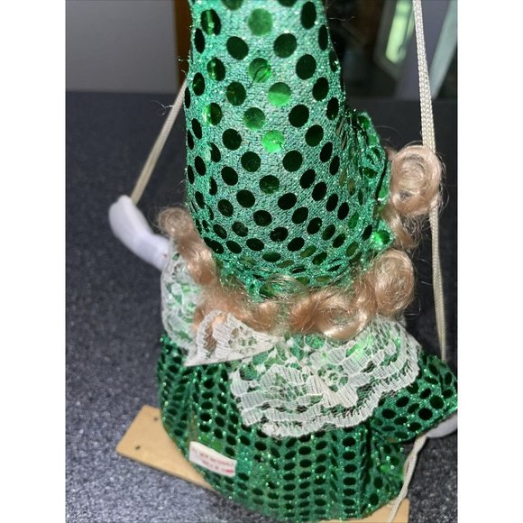 Brand New Shalom Toy Co Company STC Super Creepy Clown on Swing Marionette Green - Picture 9 of 10